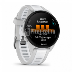 Умные часы Garmin Forerunner 165 с белым ремешком